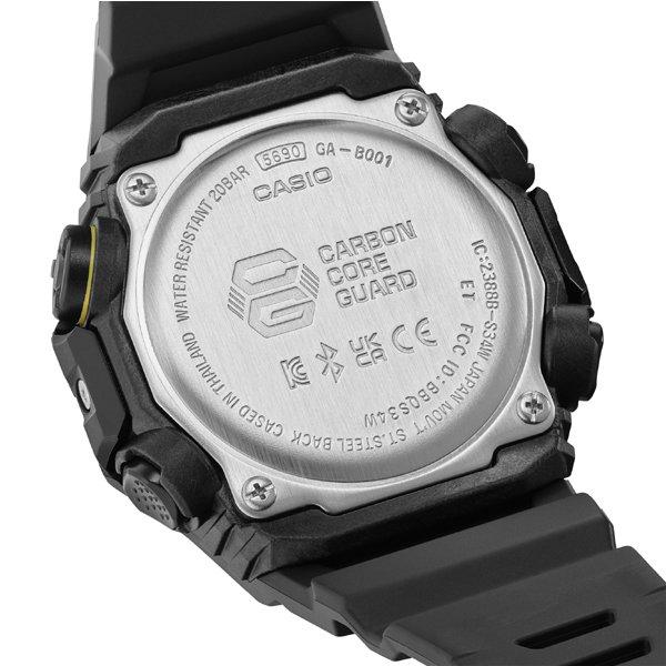 Casio Мужские часы G-SHOCK GA-B001CY-1AJF [G-SHOCK Caution Yellow Series] Круглые часы Черный карбон *Смола