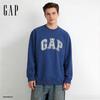 Gap Свободная толстовка с длинными рукавами и нашивкой с логотипом, унисекс.
