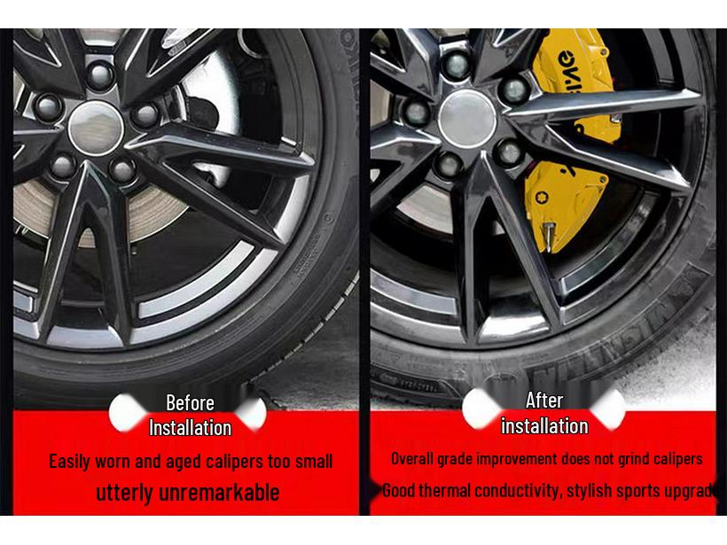 Compatible Hongqi H5S/H9 Brake Caliper Covers: Aluminum Alloy Upgrade for Custom Appearance and Color Change.