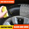 Блеск для шин Восстановитель пластика - Нежирный, нелипкий черный полироль для салона автомобиля, сидений и отделки Включает губку-аппликатор