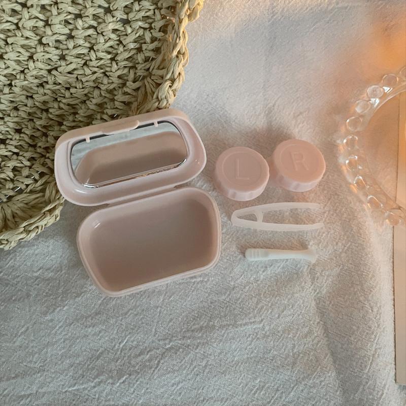 Коробка для контактных линз предотвращает утечку линзы крышка контейнер с зеркалом портативный подарок