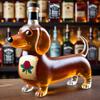 Бутылка виски в виде собаки таксы, 3D-скульптурный стакан для виски в форме таксы