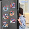 6Pcs Lovely Elk Diamond Art Fridge Magnet Diamond Painting Refrigerator Magnet Diamond Painting Fridge Magnet for Adults Beginners