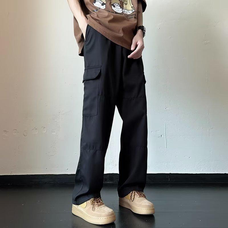 Мужские летние тонкие брюки Strike High Street Straight Work Loose Casual Pants Men