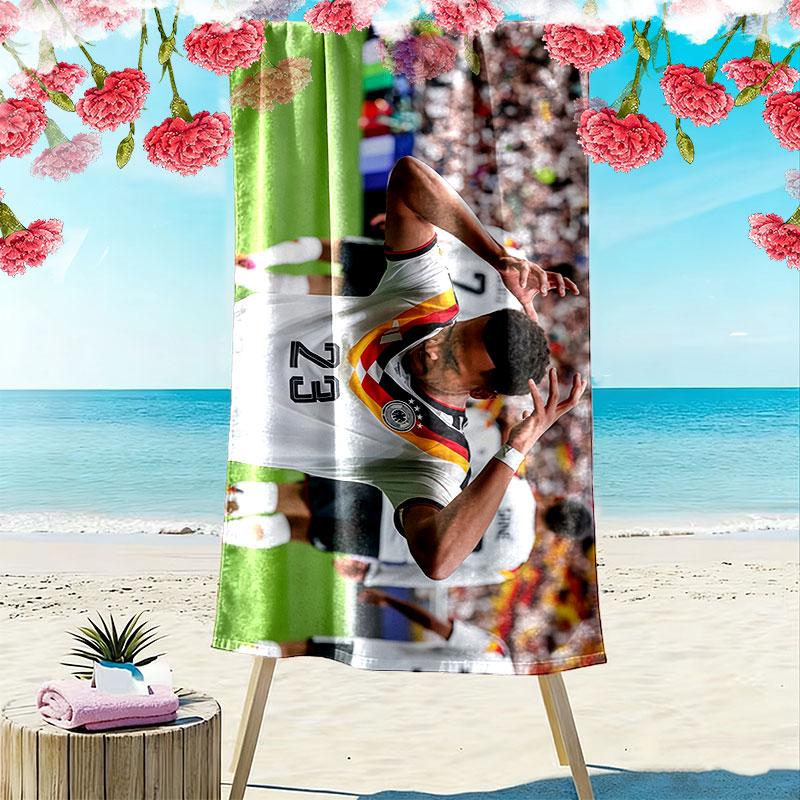 Felix Nmecha Print Beach Towel, Large Soft Quick Dry Towel for Beach Camping Swimming