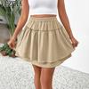 Women's Solid Color Print Casual Summer Spring Skirts