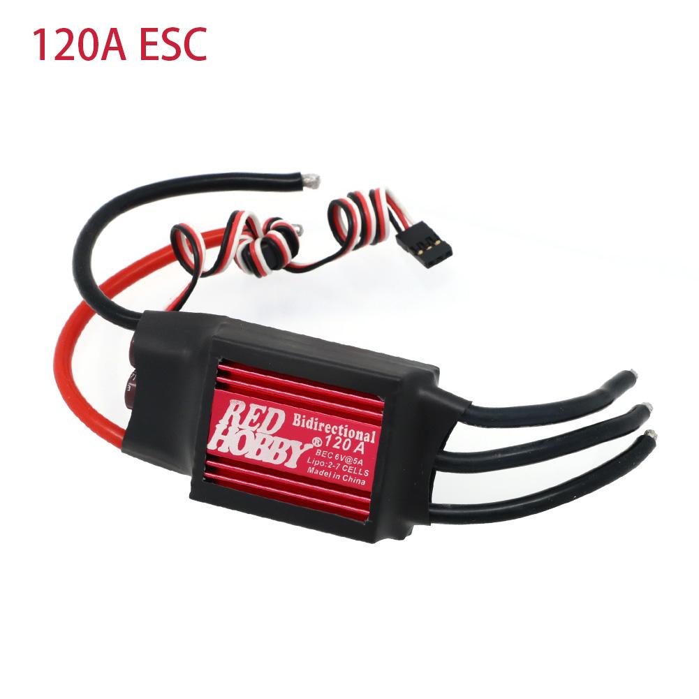 RedHobby 80A 120A 200A Bidirectional Brushless ESC for Remote Control Car Boat Pneumatic Underwater Propeller