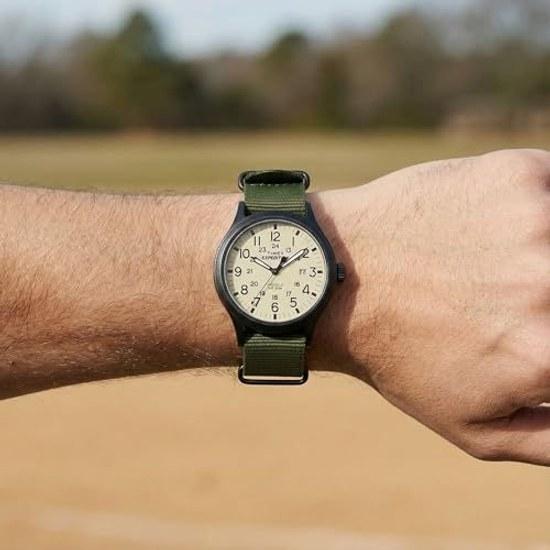 Timex Mens Expedition Scout 40 Watch Green Black Cream