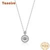 Tancise S925 Sterling Silver Moissanite Luxury Personality Pendant Necklace Women's Classic Tide Necklace Necklace Party Gift