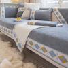Chenille Luxury Sofa Cover for Living Room Solid Non-slip Sofa Towel Couch Covers Embroidered Wide Edges Sofa Mat Seat Pad Home