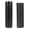 Simple one-click open lid stainless steel thermos cup portable car gift cup business tea separation tea cup