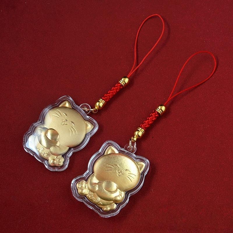 1 Pc Acrylic Lucky Cat Horse Phone Chain Pony Key Chains Camera Key Rope Chain Car Home Decoration Gift New Year Gift