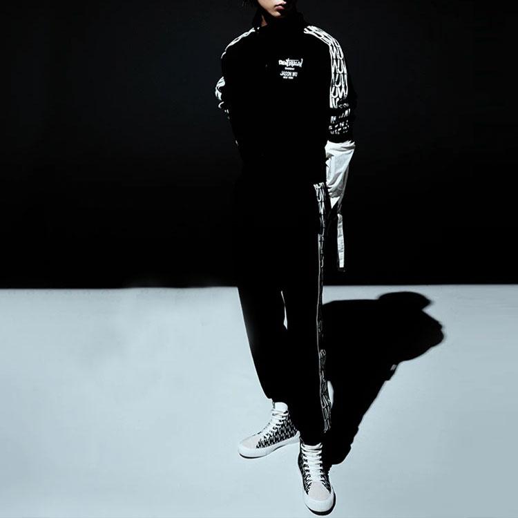 Li Ning x JASON WU, Трикотажные спортивные штаны Унисекс Черный AKLRG09-1