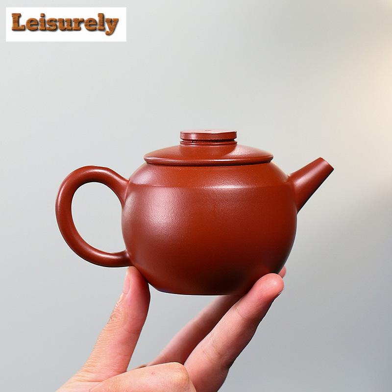 190ML Boutique Yixing Purple Clay Teapots Artists Handmade Pot Raw Ore Dahongpao Mud Kettle Chinese Zisha Tea Set Collection