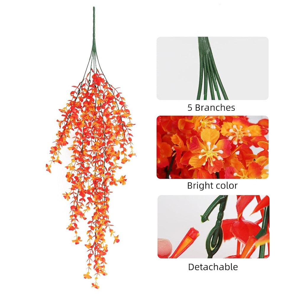Шелк Искусственный Подвесной Цветок Разноцветный Имитация Растений Лиана Свадебные Сувениры
