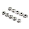 10Pcs Hcs Deep V Groove Sealed Guide Line Track Pulley Ball Bearing 3*12*4Mm