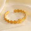 Stainless Steel Sun Cuff Bracelet For Women Vintage Gold Color Geometric Adjustable Bangles Bracelet Jewelry Gift  New