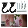 2Pcs Multipurpose and Durable Metal Hooks for Ceiling and Wall Installation Perfect for Home and Store Decorations