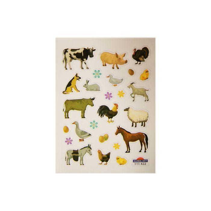 Autocollants - Animaux de la Ferme - 1,8 cm
