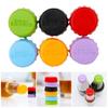 6Pcs Silicone Beer Bottle Caps Set Sealed Beer Bottle Topper for Beverage Preservation Vinegar