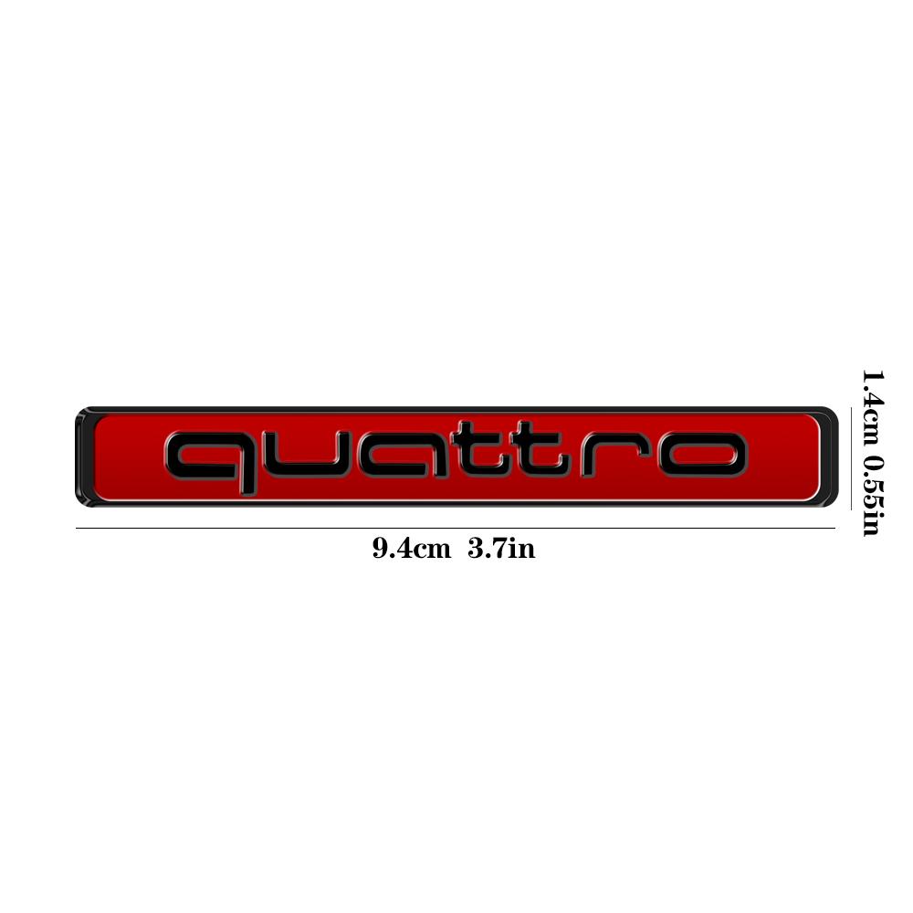 3D ABS QUATTRO Badge Car Body Trunk Decoration Sticker Auto Modification Accessories for s1 S Q5 A5 Q7 A1 Q3 A7 A4 A3 A6 C6 TT