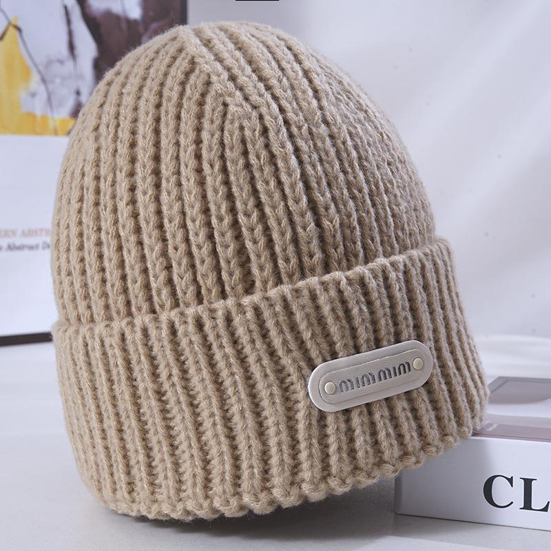 Women's New Winter Knitted Hat Korean Style Versatile Loose Thick Needle Windproof Ear Protection Wool Hat Men