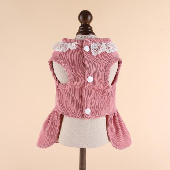 Платье для домашних животных, мягкое и удобное платье принцессы для кошек, собак, кролика с цветочным узором и тяговым кольцом на весну и лето