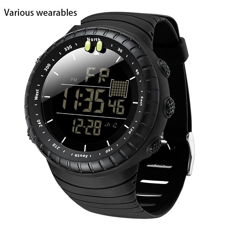 Модные цифровые часы с холодным светом, простые многофункциональные водонепроницаемые электронные часы, спортивные мужские часы для спорта на открытом воздухе