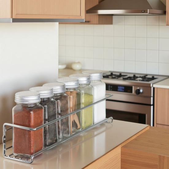 2 шт. Настенный стеллаж для хранения, легкая установка, экономия места, кухонный органайзер, углеродистая сталь, боковой стеллаж для специй на холодильник