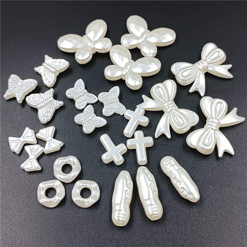 Butterfly Flower ABS Imitation Pearls Loose Beads DIY for Necklace Bracelet Jewelry Making