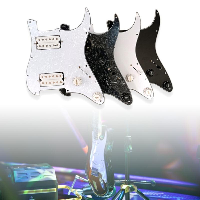 Electric Guitar Board Guitars Pickguard 3Ply PVC Electric Guitar Board Pickguard Pickups with HH Pickup Loaded Prewired