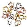 5pcs Star Heart Cat Flower Ring Carabiner Keychain Openable Metal Sping Clasps Bag Pet Dog Buckles Connector DIY Jewelry Making