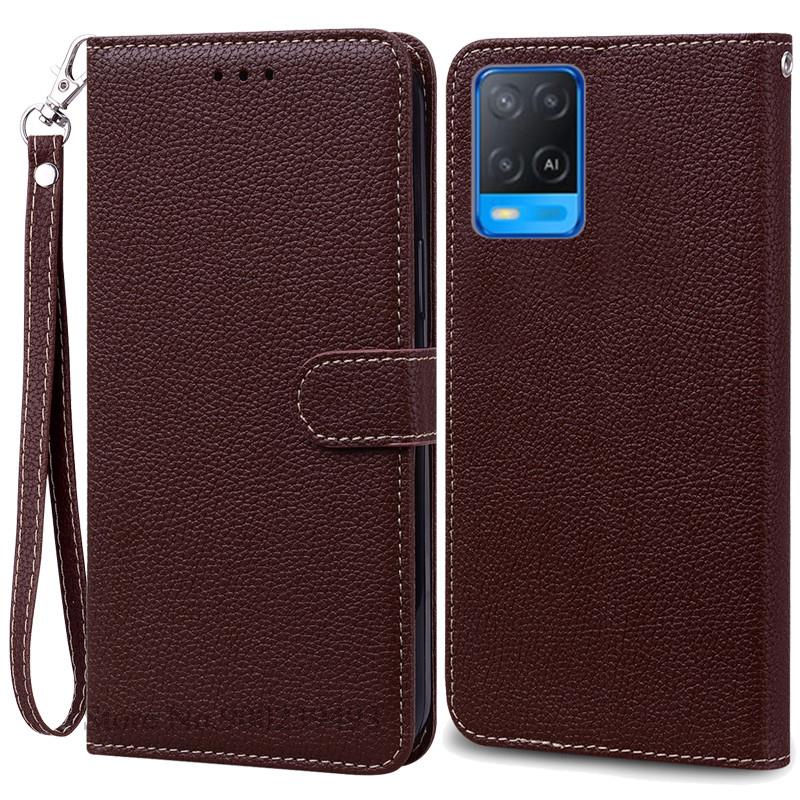 Для OPPO A54 Чехол A54 5G Кошелек кожаный флип-чехол Для OPPO A54 5G Чехол CPH2239 CPH2195 OPPOA54 A 54 Ударопрочный чехол для телефона Fundas