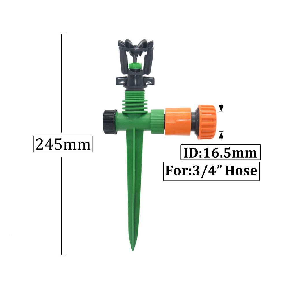Garden Lawn 360 Degree Rotating Sprinkler 1/2 Inch Thread Automatic Rotating Scattering Nozzle For Irrigation