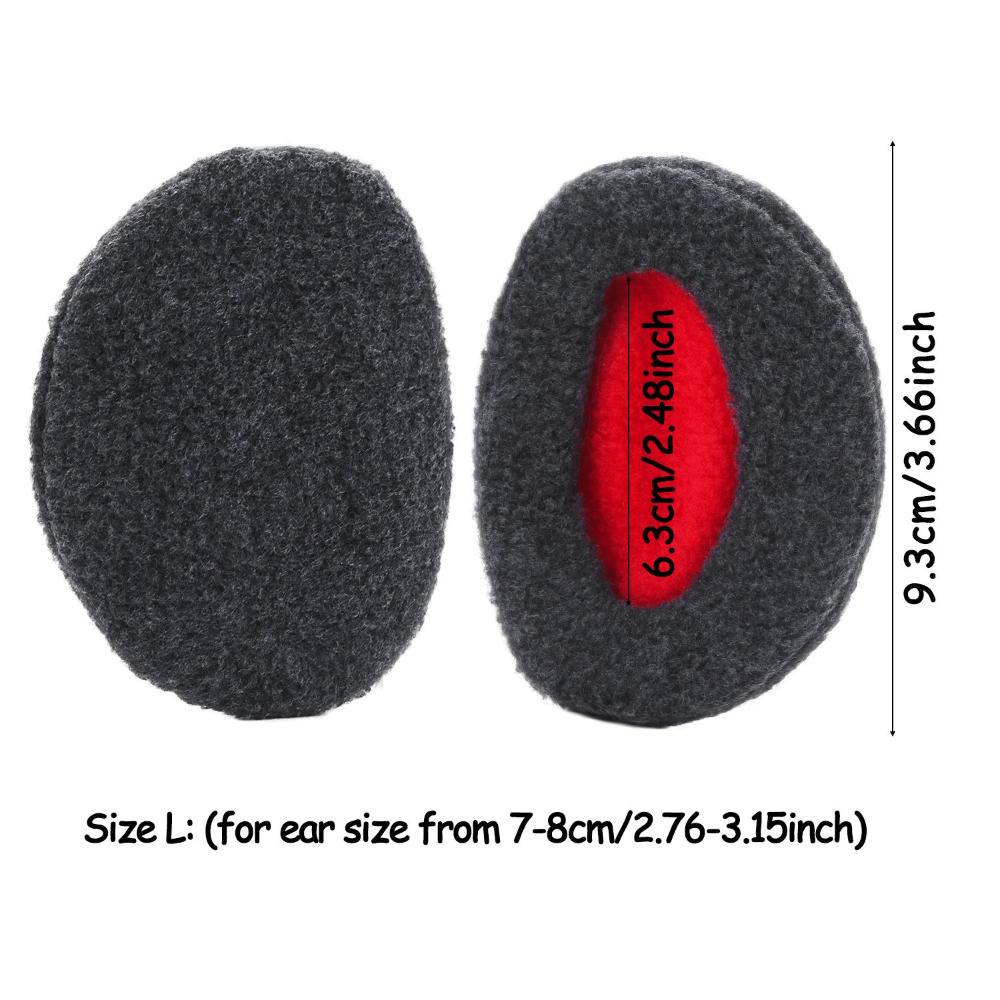 Зимние теплые флисовые грелки для ушей без ремешков, наушники для холодной погоды, наушники