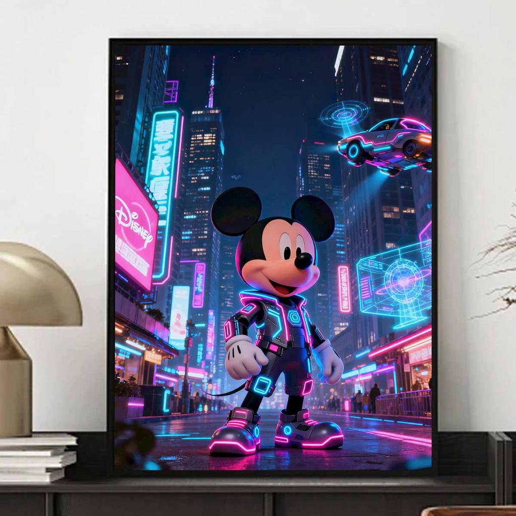 Disney Diamond Painting Futuristic Mickey Diamond Art Painting Set for Home Office Decoration Handmade Gifts