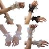 Removable Wrist Cuffs Flared Cuffs for For Hoodie Sweater False Sleeve Ornaments Detachable Sleeves Cuffs Tulle