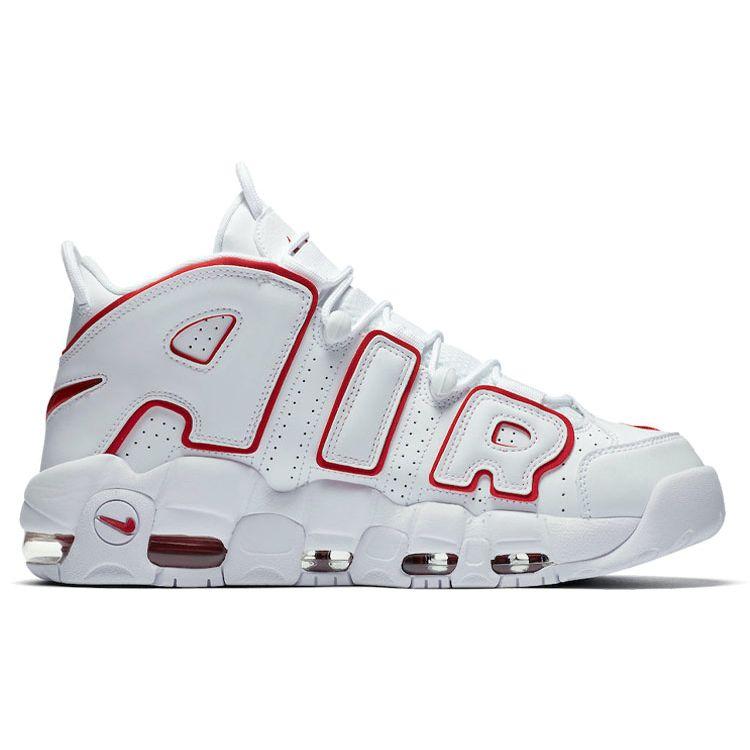 Nike Air More Uptempo White Varsity Red Outline Мужские кроссовки Varsity-Red-White 921948-102