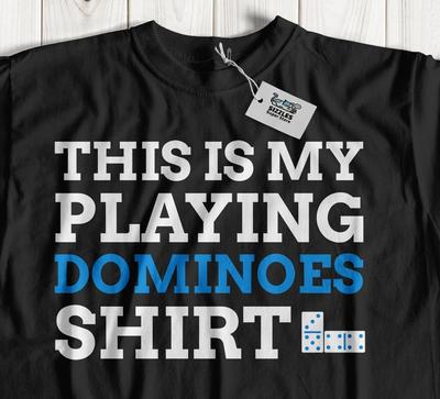 Unisex Funny Dominoes T-Shirt Bones & Board Game Domino Tees