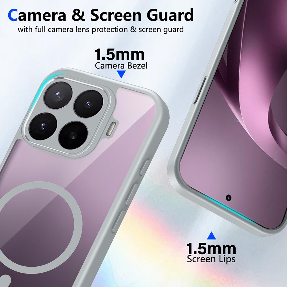 Keysion Transparent Magnetic Phone Case For Xiaomi 17t 17t Pro 5g Siliconepc Hd Clear Shockproof Back Cover For Xiaomi 17t Pro