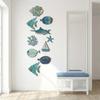 10Pcs Retro Ocean Animal Decoration Wall Art Fish Wall Decor Vintage Fish Decorative Plate  Hawaiian