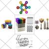 387pcs/set 5mm 3D Magic Magnetic Blocks Balls Sphere Cube Beads Puzzle Building Toys