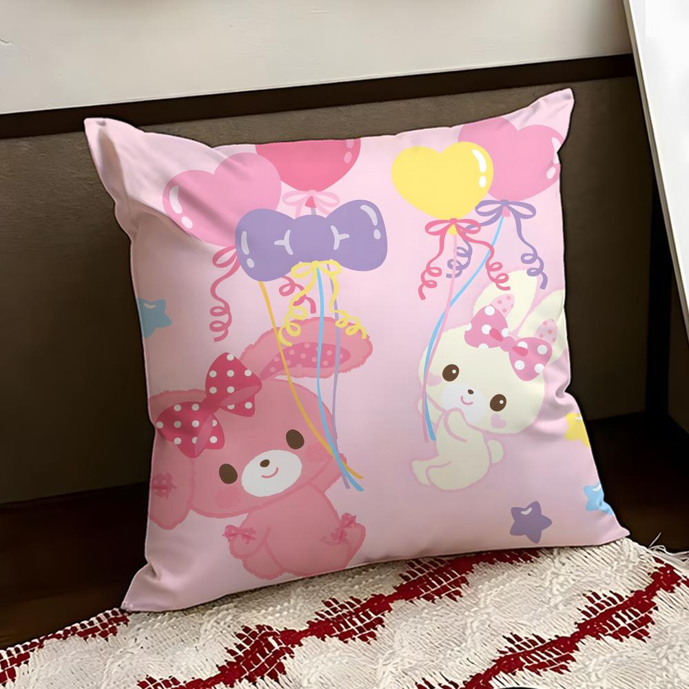 cartoon BBONBONRIBBON Cushion Cover Reversible Soft Durable Pillow Cover Home Car MultiScene Use for Daily Comfort