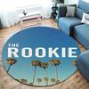 КОВРИК THE ROOKIE Круглый ковер для гостиной, спальни, дивана, игровой комнаты, нескользящий коврик для пола