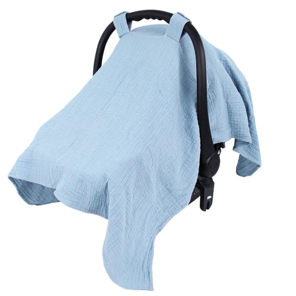 Gauze Baby Safety Seat Cover Sunshade Baby Basket Cover Portable Stroller Cover Car Seat