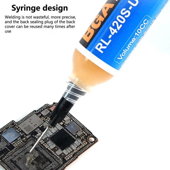 1 комплект паяльной пасты, бессвинцовая низкотемпературная 2 иглы, печатная плата BGA, процессор, светодиодная сварочная паста, инструменты для пайки, промышленные аксессуары