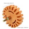 4 Inch Decal Remover Eraser Wheel For Power Drill Attachment Rubber Rubber Eraser Wheel for Drill Knobby Slotted Edge