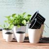 Double-layer Round Flowerpot Automatic Water Absorption Storage Hydroponic Planter Pot Large Green Plant Flowerpot Bonsai
