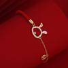 Original Xiangrui Moe Rabbit Bracelet Women's Guochao Light Luxury Woven Hand Rope New Girlfriend Jewelry