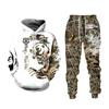 Casual Men's Tracksuit 3d Animal Printed Hoodies and Pants 2pc Sets Antumn Cool Sweatshirts Women Men's Clothing Sportswear Suit